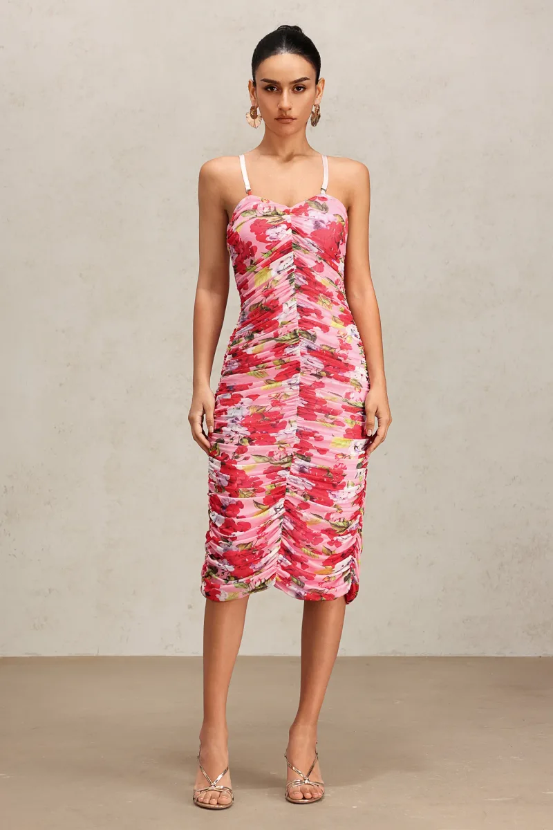 Halter Midi Mishell com Estampa Floral