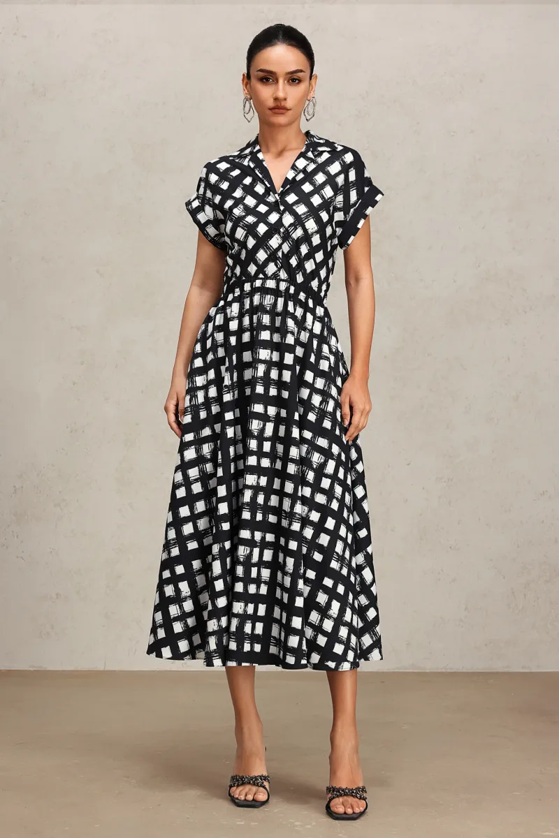 Ivory Midi em Cambraia com Gola Padronizada