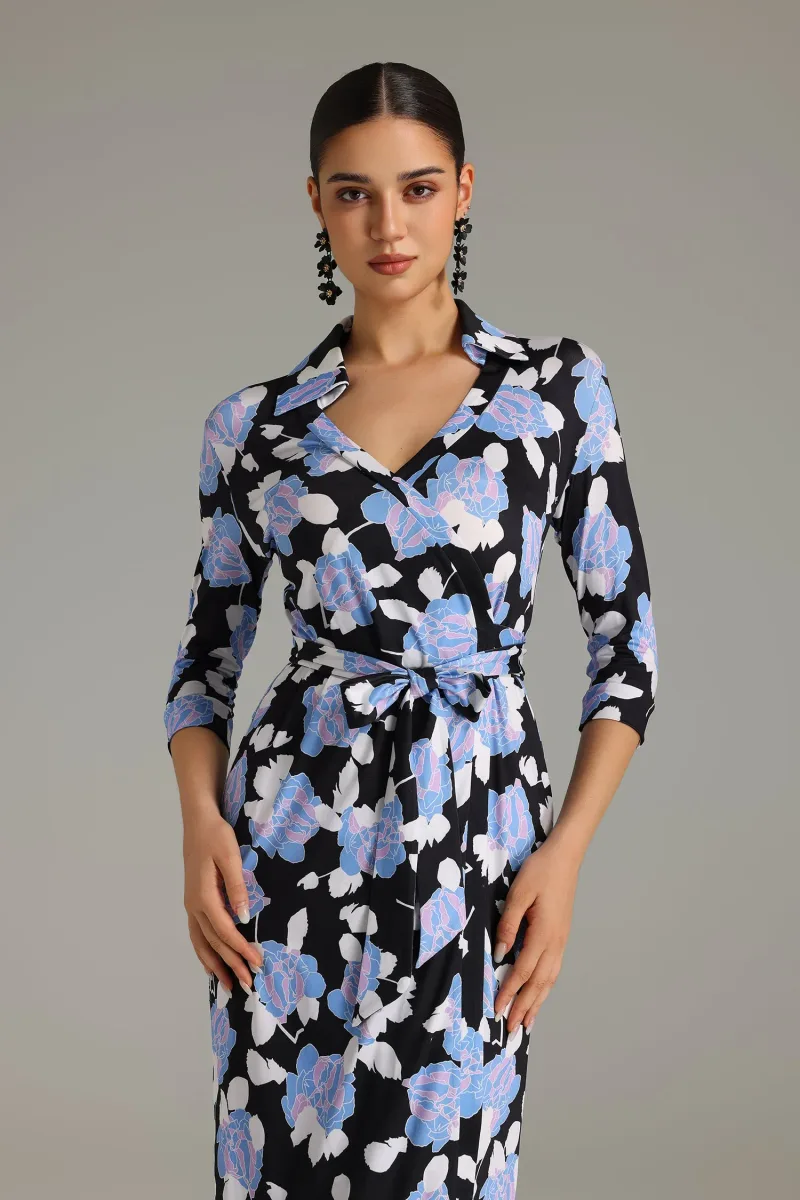 Vestido Maxi Kahlo com Estampa Floral