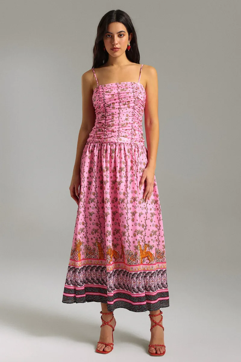 Vestido Zilpah Halter Estampado