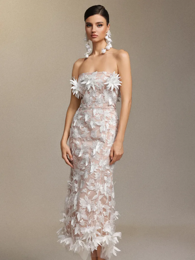 Vestido Kater Maxi em Renda Floral