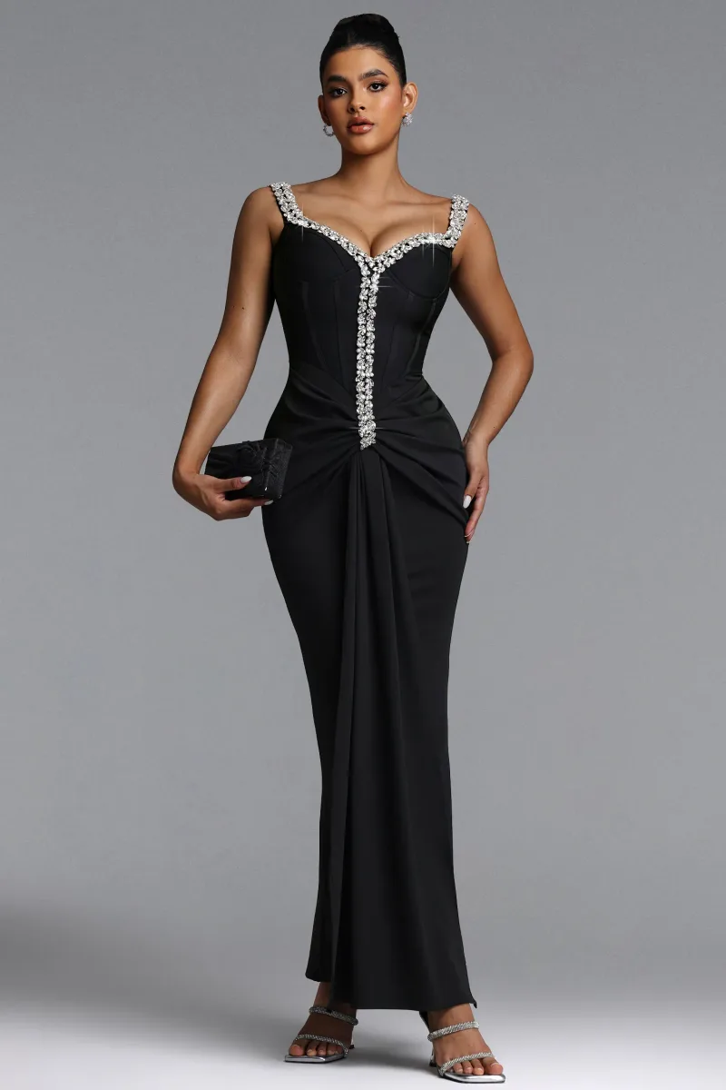 Vestido Indigo Bandage com Strass